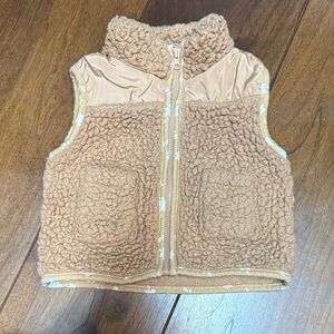 Cozy Tan Sherpa Vest
